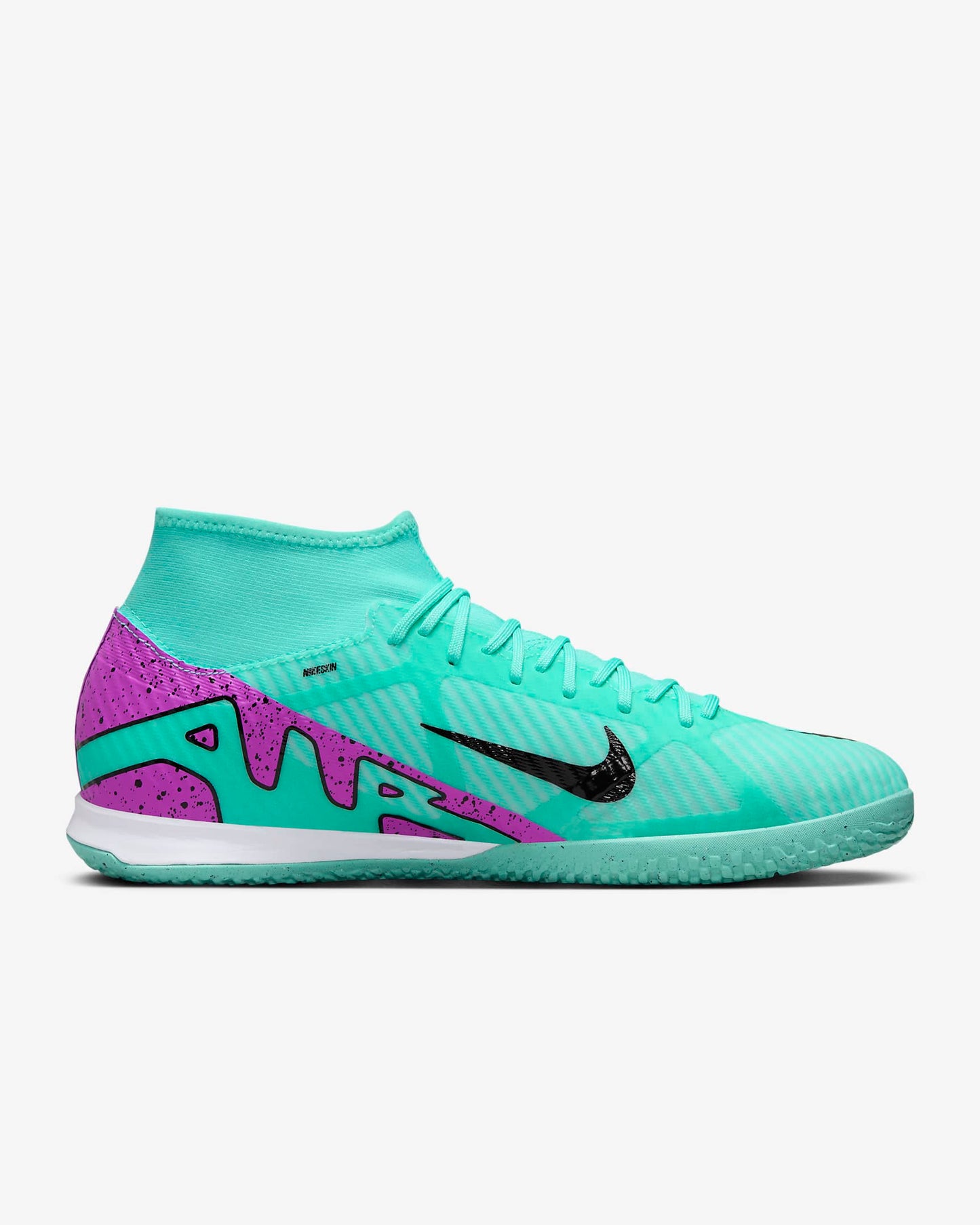 Chuteira Futsal Nike Mercurial Superfly 9 Academy Hiper Turquesa