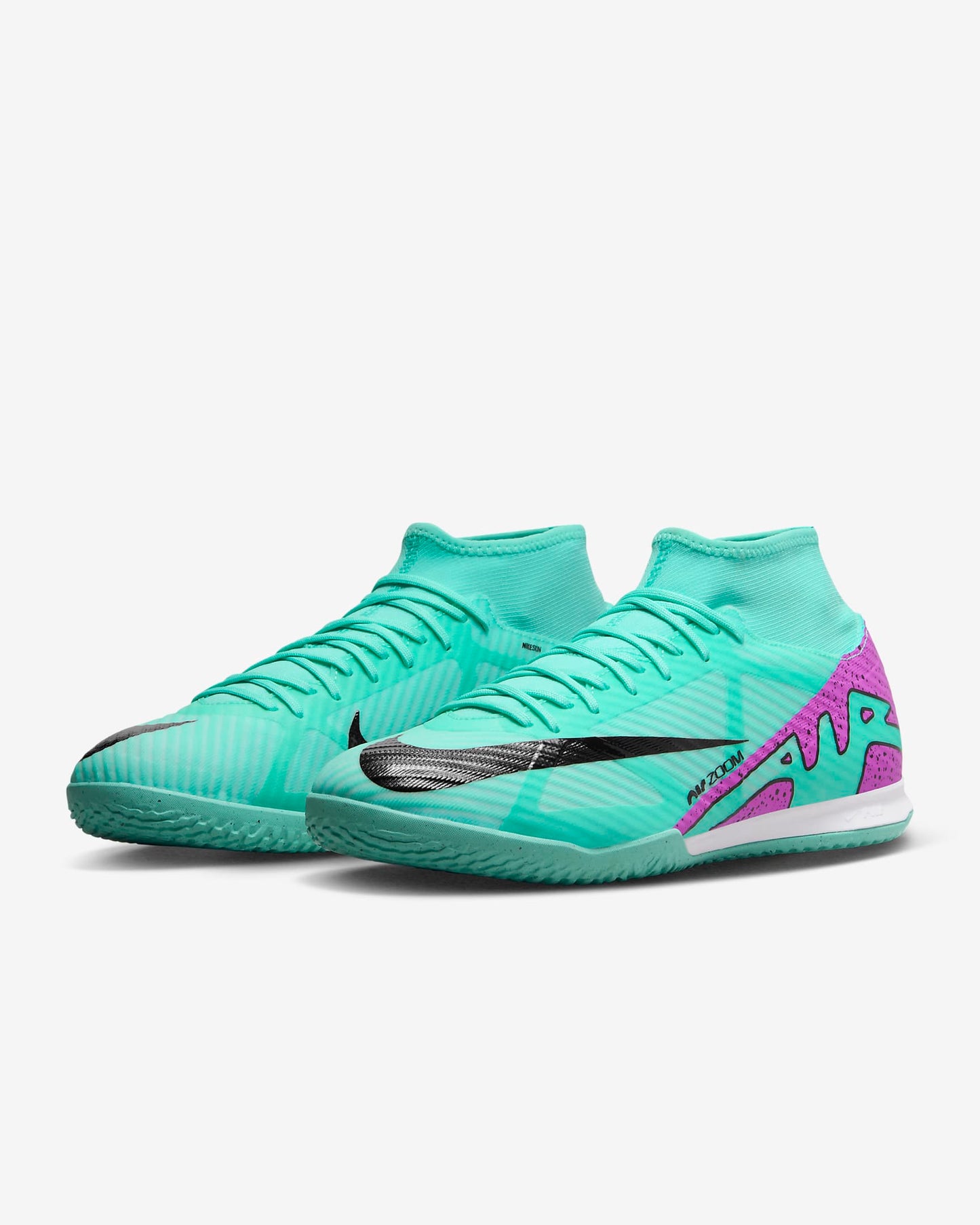 Chuteira Futsal Nike Mercurial Superfly 9 Academy Hiper Turquesa