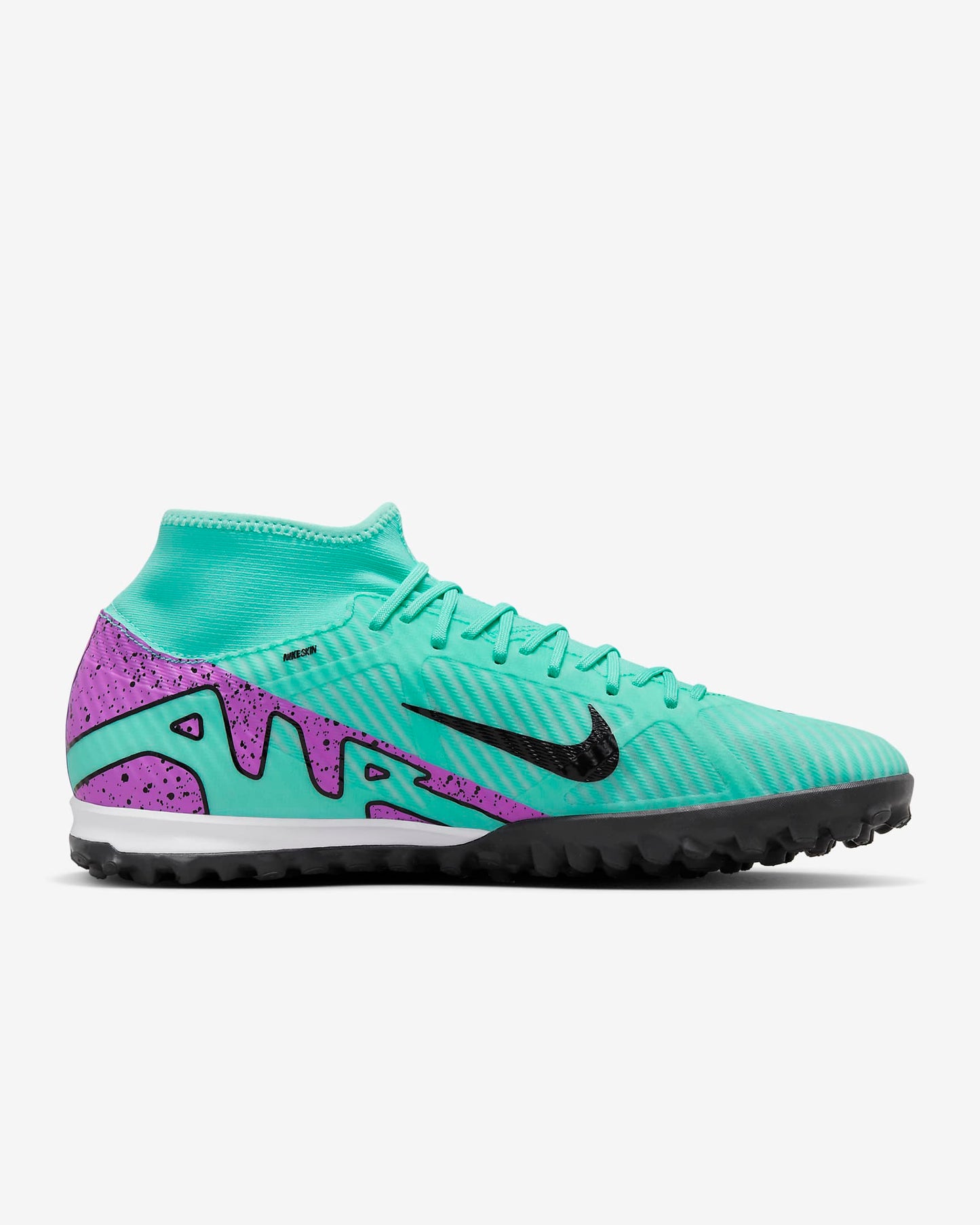 Chuteira Society Nike Mercurial Superfly 9 Academy Hiper Turquesa