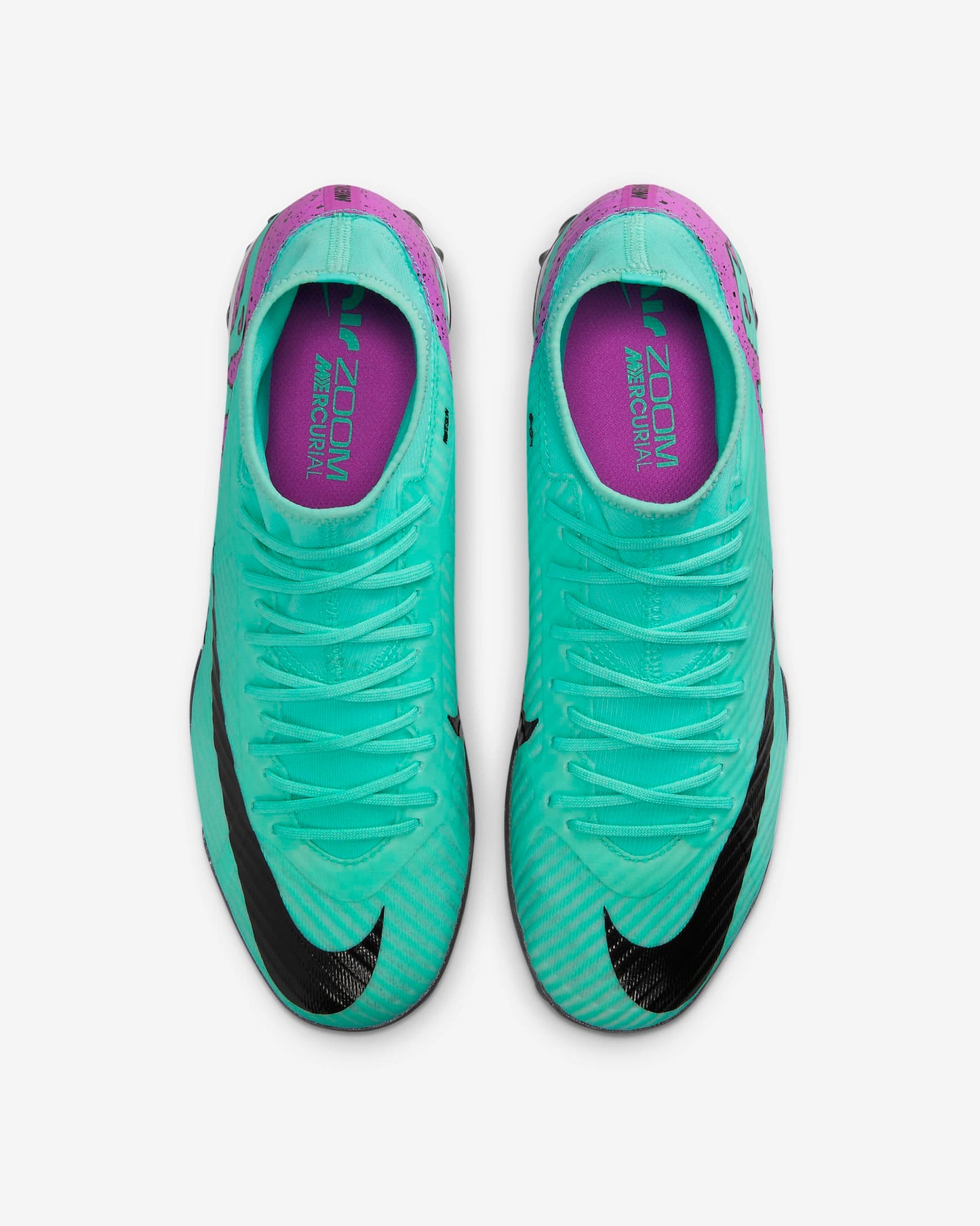 Chuteira Society Nike Mercurial Superfly 9 Academy Hiper Turquesa