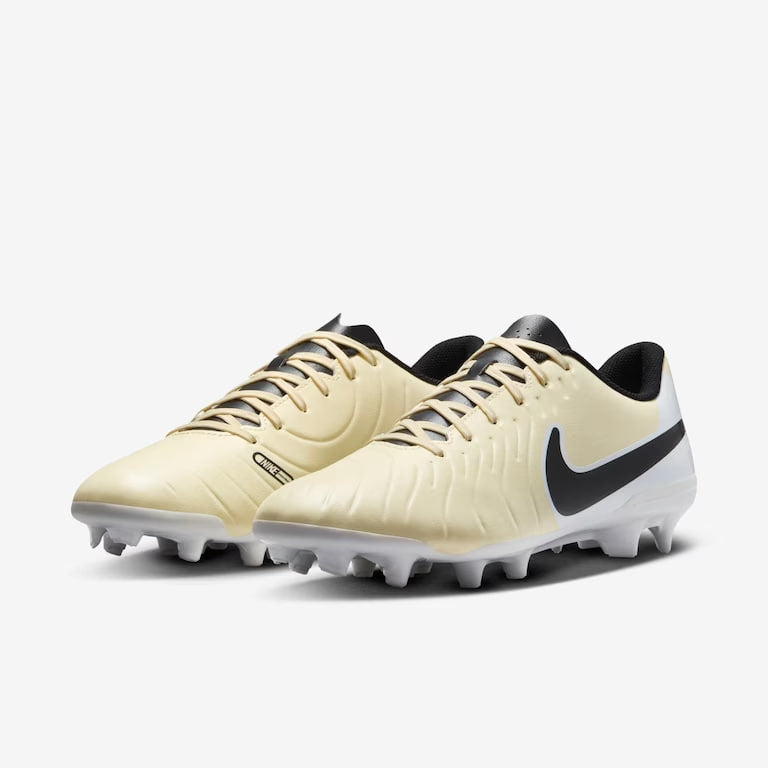 Chuteira Campo Nike Tiempo 10 Club Bege