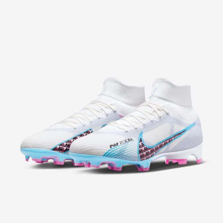 Chuteira Campo Nike Mercurial Superfly 9 Pro Branca