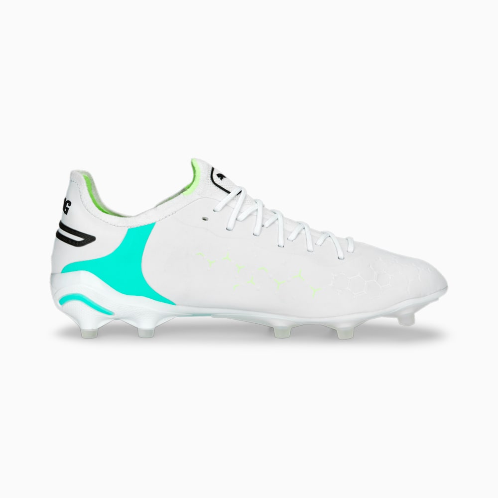 Chuteira Campo Puma King Ultimate Branca & Verde
