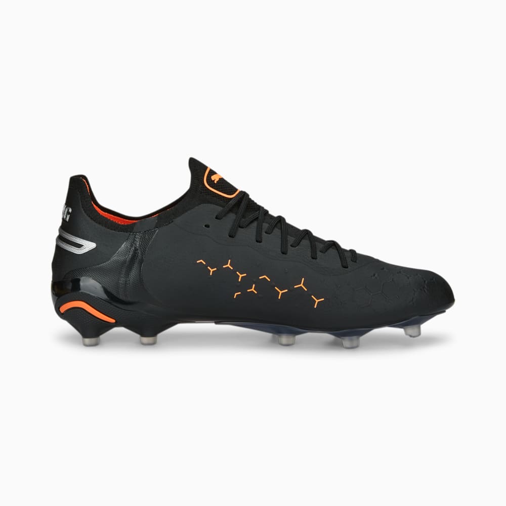 Chuteira Campo Puma King Ultimate Preta & Cinza