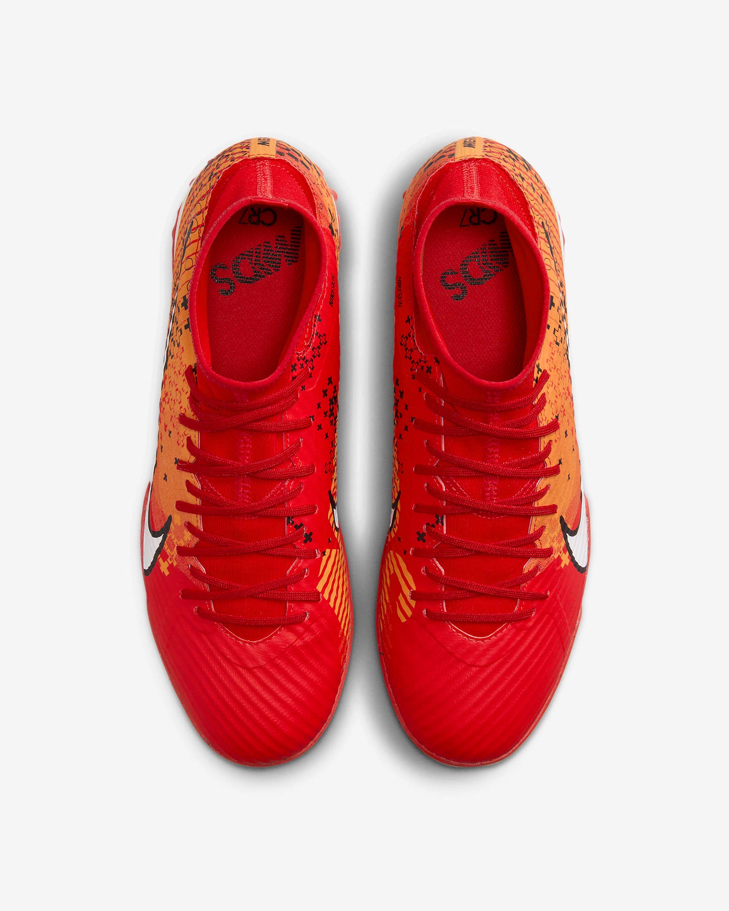 Chuteira Society Nike Mercurial Superfly 9 Academy Carmesim Claro