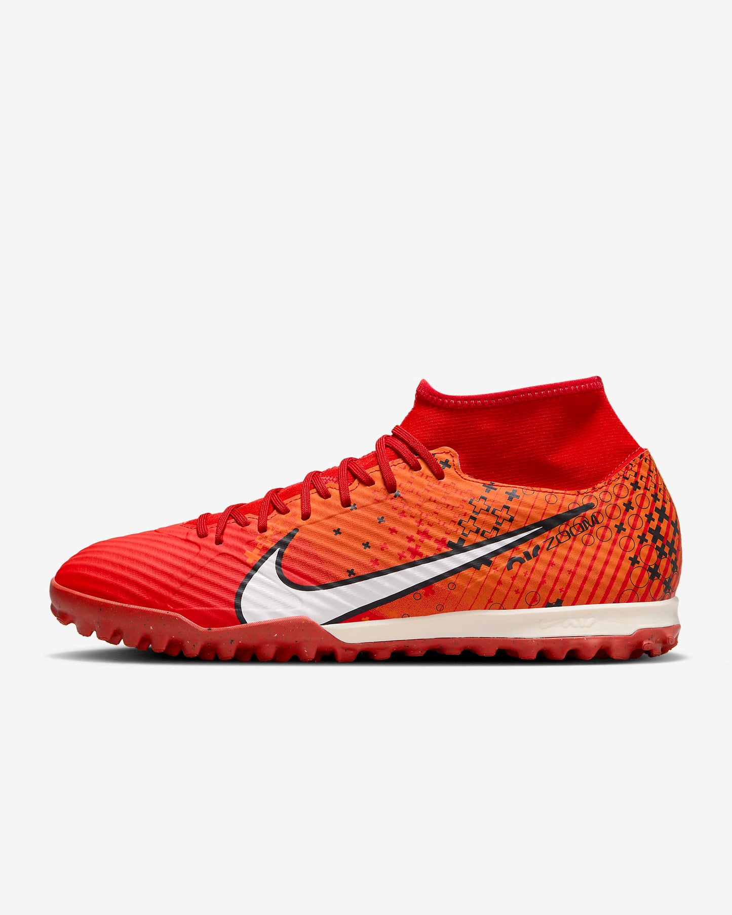 Chuteira Society Nike Mercurial Superfly 9 Academy Carmesim Claro