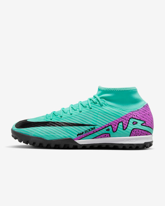 Chuteira Society Nike Mercurial Superfly 9 Academy Hiper Turquesa